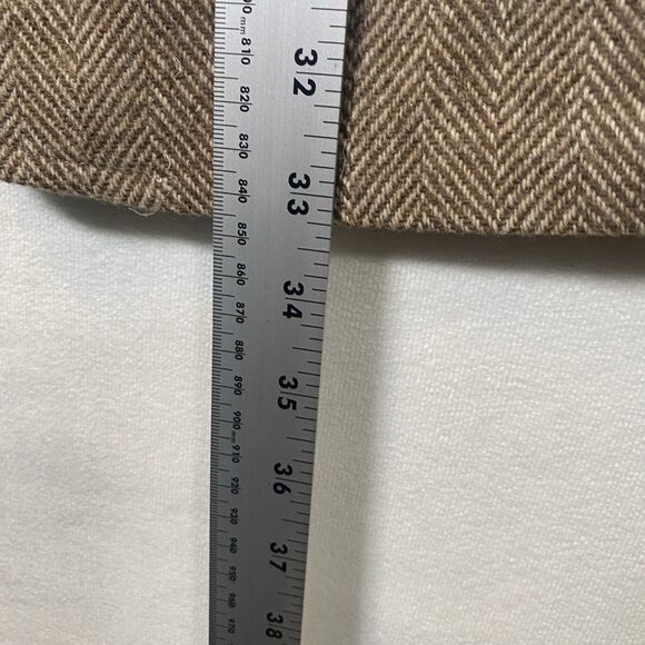 Vintage Pendleton Wool Blazer Jacket Brown Herringbone 100% Virgin Wool 1970s/80 - Picture 12 of 14